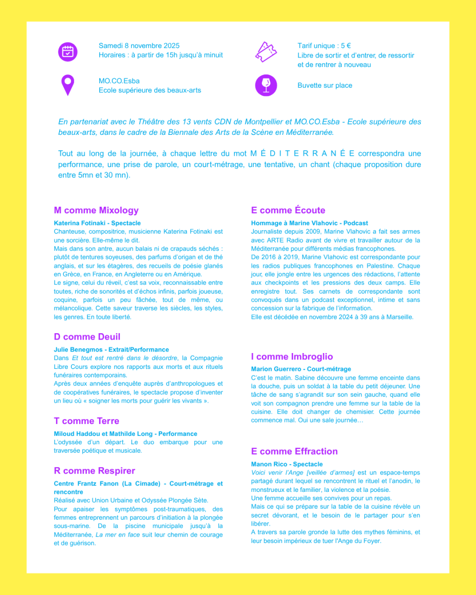 Information about the Magdalena Montpellier event on 8 November 2025