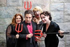 HELL'S BELLES cast  - 2011: Photo by Mark Krieger w/ Laura Daniel, Omri Schein, Oakley Boycott, Kristen Mengelkoch